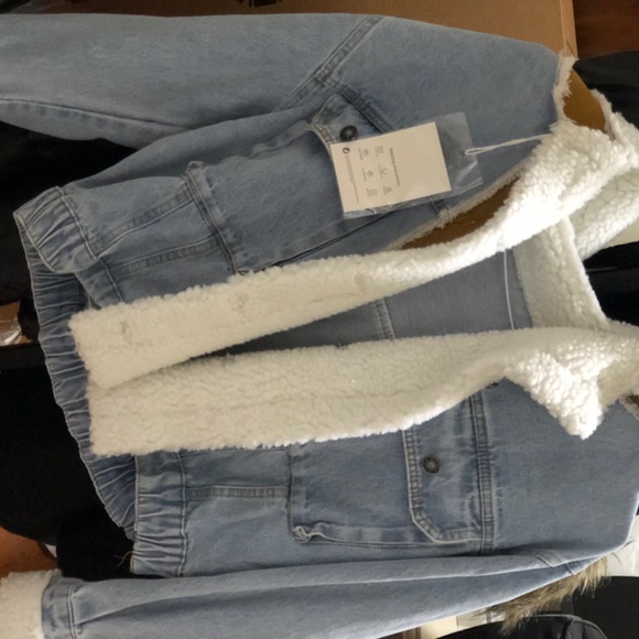 Denim sherpa jacket - Picture 3 of 7